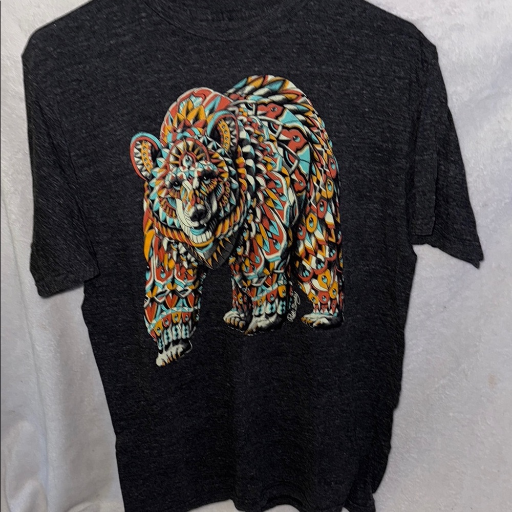 Graphic Bear T-Shirt in Black